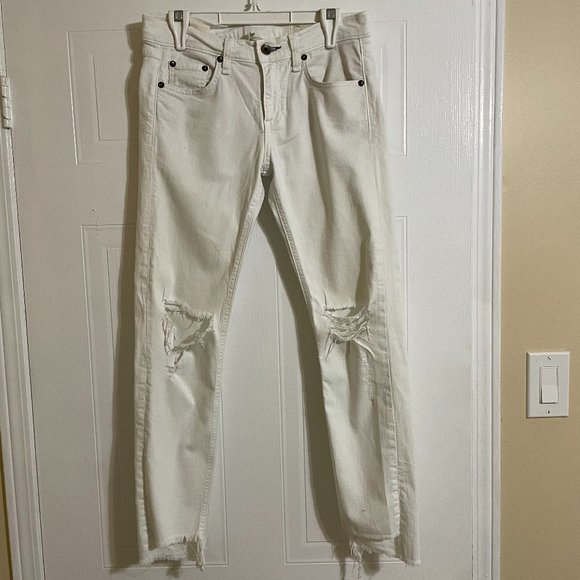 Rag & Bone Dre Capri Midrise Boyfriend Ankle Jean - Picture 1 of 10